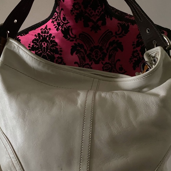 Coach white leather handbag - Picture 4 of 4